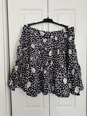 DVF Black and White Skirt